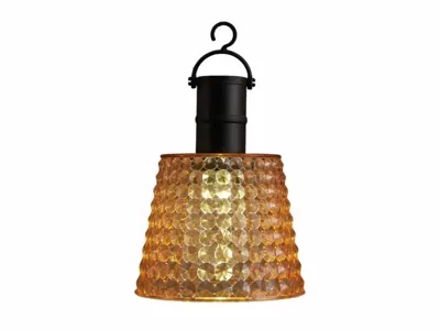 Anna&apos;s Collection Solar hanglamp amber 12,5 x 12,5 x 16 cm warm wit