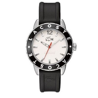 Lacoste horlogeband 2000662 / LC-54-3-27-2272 Rubber Zwart 18mm