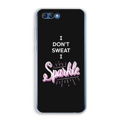 Sparkle quote: Honor 10 Transparant Hoesje