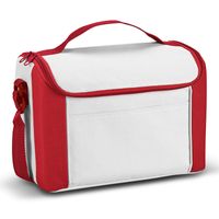 Kleine koeltas voor lunch rood/wit 27 x 20 x 16 cm 8 liter