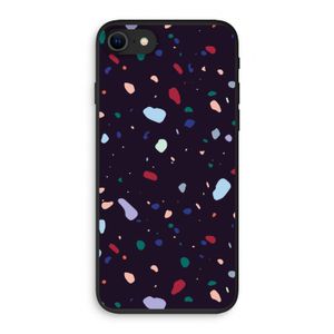 Dark Rounded Terrazzo: iPhone SE 2020 Biologisch afbreekbaar hoesje