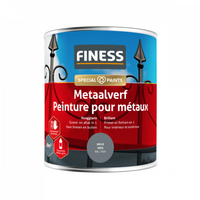 finess metaalverf hoogglans grijs 0.25 ltr - thumbnail