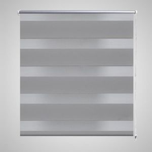 VidaXL Duo rolgordijn 70x120cm grijs