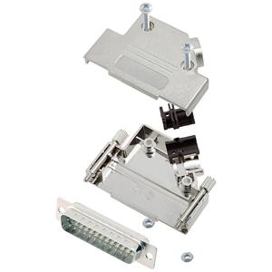 encitech D45PK-M-25-DBP-W-K 6355-8009-03 D-sub male connectorset 45 ° Aantal polen: 25 Soldeerkelk 1 stuk(s)