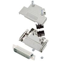 encitech D45PK-M-25-DBP-W-K 6355-8009-03 D-sub male connectorset 45 ° Aantal polen: 25 Soldeerkelk 1 stuk(s)