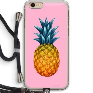 Grote ananas: iPhone 6 PLUS / 6S PLUS Transparant Hoesje met koord