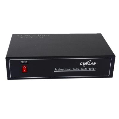 Coaxiale AHD/CVI/TVI 2 in 4 video signaal splitter