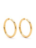 Missoma grandes boucles d'oreilles tunnel en laiton