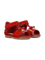 Dolce & Gabbana Kids sandales First Steps en cuir verni - Rouge - thumbnail