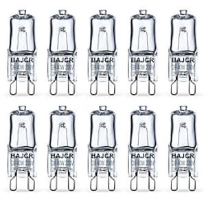 bajcr verlichting halogeenlamp g9 t4 40w jcd bi-pin (10 stuks) voor kroonluchters, hanglampen, kastverlichting, landschapsverlichting, bureau- en vloerlampen, wandkandelaars, 230v dimbaar, 2800k warm Lightinthebox