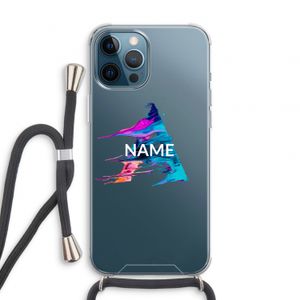 Abstract Spectrum: iPhone 12 Pro Transparant Hoesje met koord
