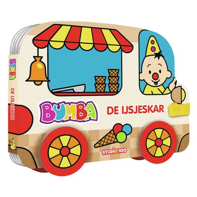 Studio 100 kartonboek met wielen de ijsjeskar