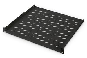 Digitus DN-19 TRAY-1-400-SW 19 inch Apparaatbodem voor patchkast 1 HE Vast inbouw Geschikt voor kastdiepte: vanaf 600 mm Zwart (RAL 9005)