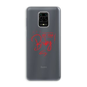Not Your Baby: Xiaomi Redmi Note 9 Pro Transparant Hoesje