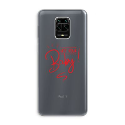 Not Your Baby: Xiaomi Redmi Note 9 Pro Transparant Hoesje