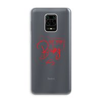 Not Your Baby: Xiaomi Redmi Note 9 Pro Transparant Hoesje