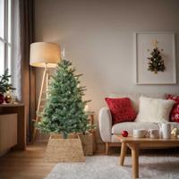 VidaXL Kerstboomkraag bruin 70 x 70 x 28 cm waterhyacint