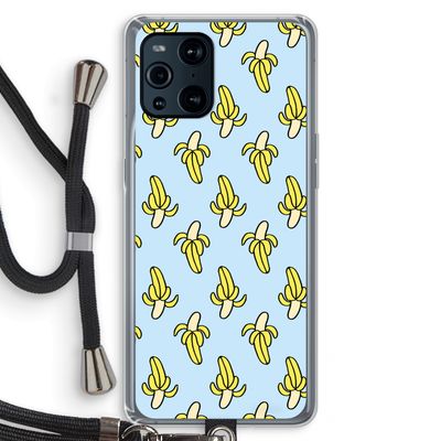 Bananas: Oppo Find X3 Pro Transparant Hoesje met koord