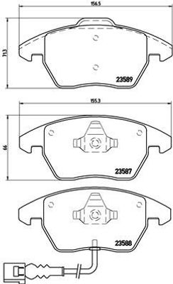 Remblokkenset, schijfrem BREMBO XTRA LINE P85075X