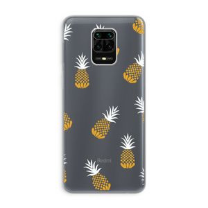 Ananasjes: Xiaomi Redmi Note 9 Pro Transparant Hoesje