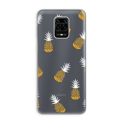 Ananasjes: Xiaomi Redmi Note 9 Pro Transparant Hoesje