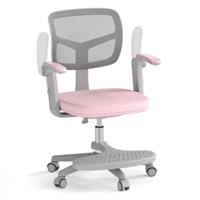 Kinder Bureaustoel met een in Hoogte Verstelbare Zitting van 41-52 cm Kinderdraaisteel met Wielen Roze Kinder Bureaustoel met een in Hoogte Verstelbare Zitting van 41-52 cm Kinderdraaisteel met Wielen Roze