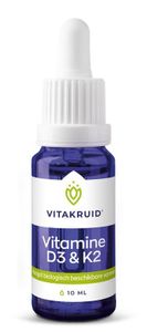 Vitamine D3 & K2 (MenaQ7) met druppelpipet