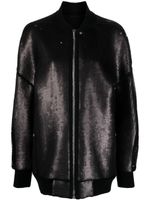 Rick Owens veste bomber Peter à ornements en sequins - Noir