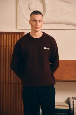 Croyez Etiquette Knit Sweater Heren Donkerrood - Maat M - Kleur: Donkerrood | Soccerfanshop