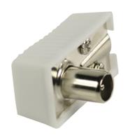 Valueline vlsp40900w gehoekte coax connectoren coax mannelijk wit