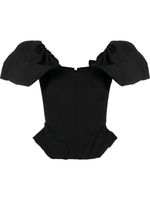 V:PM ATELIER haut Galaxy à manches bouffantes - Noir