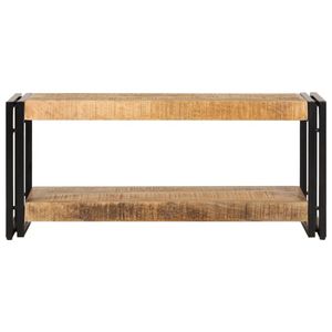 The Living Store Tv-meubel 90x30x40 cm massief mangohout - Kast