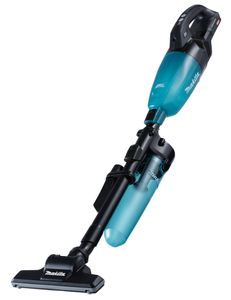 Makita CL001GZ21 | Steelstofzuiger | 40 V Max | Zwarte uitvoering met blauwe transparante capsule | met cycloon stofafscheider | Body | zonder accu's