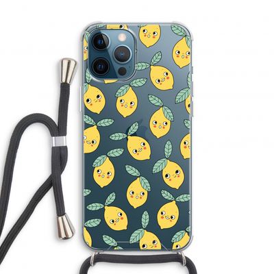 Citroenen: iPhone 12 Pro Transparant Hoesje met koord