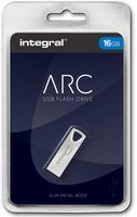 Integral 16GB USB2.0 DRIVE ARC METAL USB flash drive USB Type-A 2.0 Zilver - thumbnail