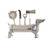 Cocktail Set DKD Home Decor 37 x 9 x 18 cm Zilverkleurig Roestvrij staal