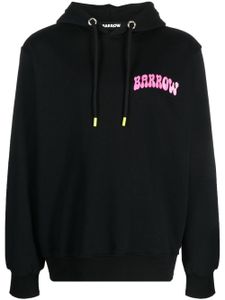 BARROW hoodie zippé à logo floqué - Noir