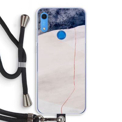 Stone White: Huawei Y6s Transparant Hoesje met koord