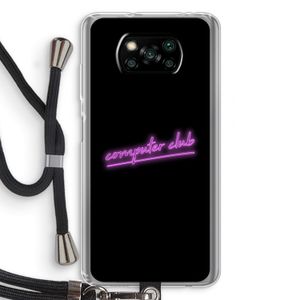 Vice Black: Xiaomi Poco X3 Pro Transparant Hoesje met koord