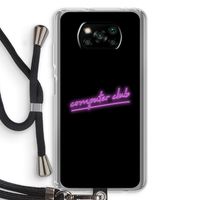 Vice Black: Xiaomi Poco X3 Pro Transparant Hoesje met koord