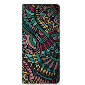 OPPO A58 4G Hoesje met Magneet Aztec