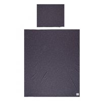 Little Indians dekbedovertrek Dots junior 140 x 200 cm katoen grijs - thumbnail