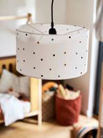 Lampenkap voor lamp met geborduurde stippen beige /meerkleurig Lampenkap voor lamp met geborduurde stippen beige /meerkleurig