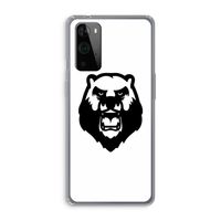Angry Bear (white): OnePlus 9 Pro Transparant Hoesje