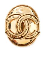 CHANEL Pre-Owned broche en plaqué or à logo CC(1994) - thumbnail