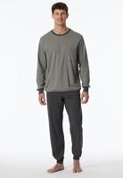 Schiesser Schiesser Pyjama Long anthracite 181156 52/L Schiesser Schiesser Pyjama Long anthracite 181156 52/L