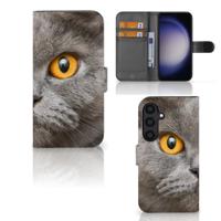 Telefoonhoesje | Met pasjeshouder | Samsung Galaxy S24 Britse Korthaar