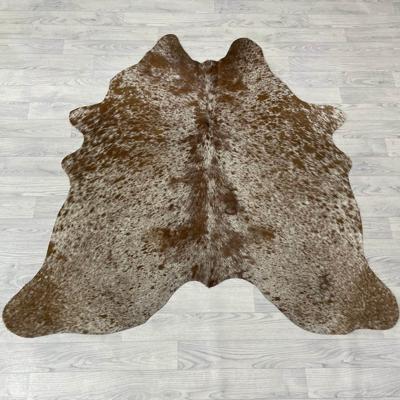 Koeienhuid bruin wit SP 150x155cm XS