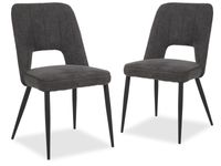 Set van 2 stoelen PORTILLO antraciet