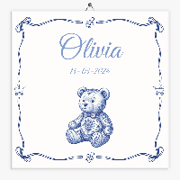 Geboorte tegel met naam en datum